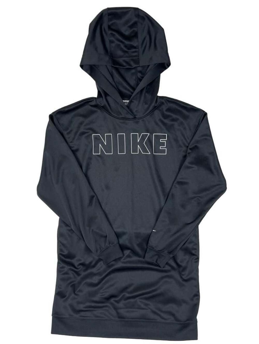 Nike Air Hoodie Dress Size S Black Polyknit Graphic
